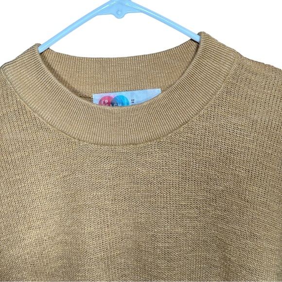 Free People FP Beach High Neck Knit Bell Sleeve Oversized Sweater Size XS - Picture 5 of 11